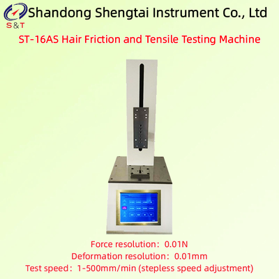 Chẩn đoán độ giật và độ kéo của tóc Tốc độ thử nghiệm 1 - 500mm / phút màn hình LCD Đi bộ 360mm ST-16AS