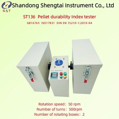 Máy kiểm tra chỉ số độ bền viên thức ăn 2 hộp quay tốc độ quay 50 vòng/phút ISO17831