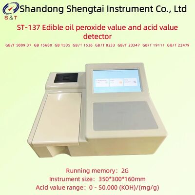 Giá trị axit của máy dò axit giá trị axit từ 0 đến 50.000 (KOH) / ((Mg/G) GB/T 5009.37